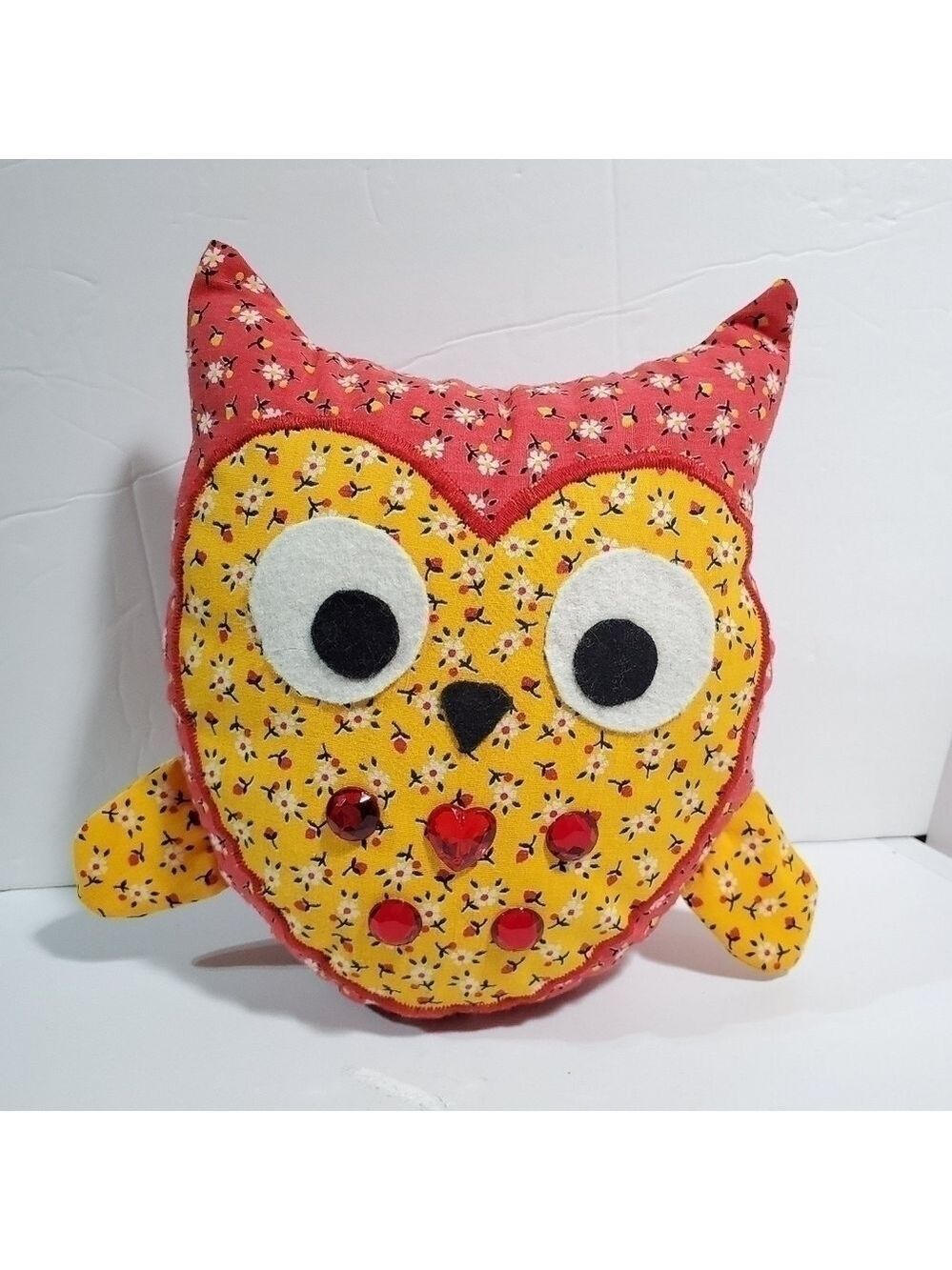 Handmade Owl Plush Pillow throw decor